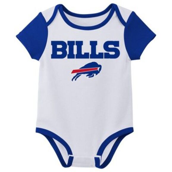 NFL Buffalo Bills Infant Boys' 3pk Bodysuit Kidcore Fans Cute Sports SZ 3/6M:NWT - Picture 3 of 13